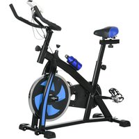 SPORTNOW Fahrradtrainer Heimtrainer mit verstellbarem Sitz und Widerstand Fitnessfahrrad mit LCD-Display und Herzfrequenzsensor für effektives Training Aosom.de