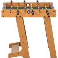 HOMCOM Tischkicker klappbar aus Holz, platzsparender Kicker mit 6 Stangen, 18 Spielern und Punktzählern, 69x37x70cm Aosom