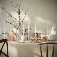 LED-Kerzenlicht Mit Lack – Mist Blue – 8 Stück 38 cm Kerzenlicht Mit Lack