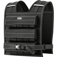 SPORTNOW verstellbare Gewichtsweste 15kg mit Reflektierenden Streifen, Trainingsweste, Laufweste für Gewichtheben, Laufen und Fitness, Körpergewichtstraining, Männer und Frauen Aosom