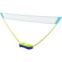 SPORTNOW 2 in 1 Badminton Set, Badmintonnetz mit Ständer, Volleyballnetz, verstellbar, mit Tragetasche, für Indoor, Outdoor Aosom
