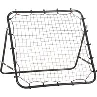 HOMCOM Fußball Rebounder Kickback Tor Rückprallwand 96x80x96 cm aus Metallrohr und PE in Schwarz für Training und Spiel Aosom.de