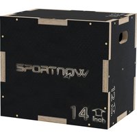 SPORTNOW Box Jump Plyo-Box 3 in 1 Sprungkasten Fitness Plyobox für Boxtraining aus Holz, Höhe 30/35/40 cm, schwarz Aosom