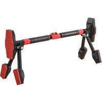 SPORTNOW Klimmzugstange verstellbar für Türrahmen mit Pegelmessgerät und Dreiecksstütze maximale Belastung 225kg Schwarz für effektives Training Aosom.de