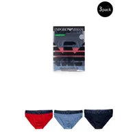 Armani Herren Slip Blau 95% Baumwolle 5% Elasthan, Größe S