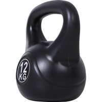 HOMCOM Kettlebell Kugelhantel 12 kg Gewicht-Hantel mit Sand befüllt für Anfänger Zuhause Krafttraining Aosom