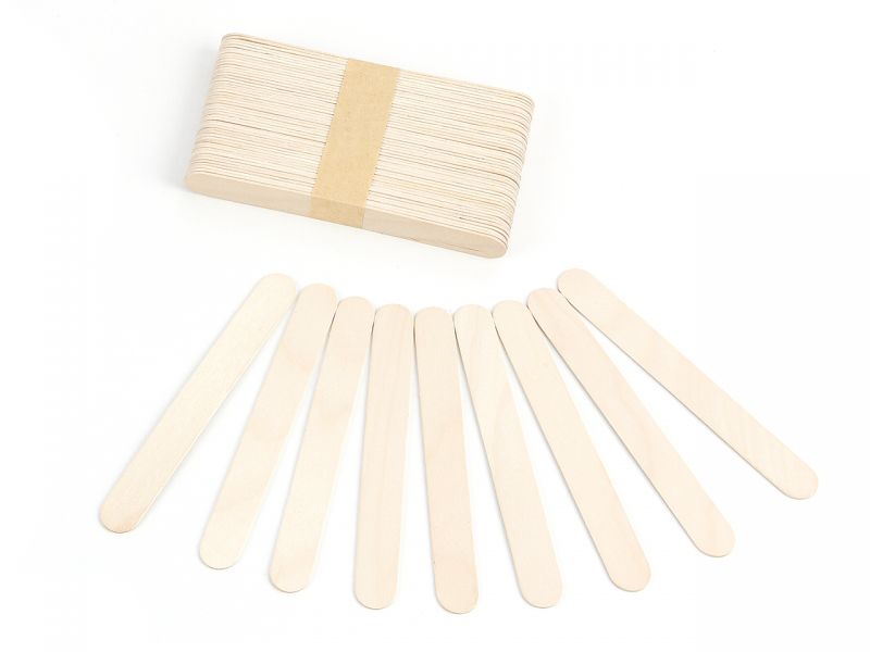 URSUS Bastel-Holzstäbchen, groß, natur, 50 Stk.