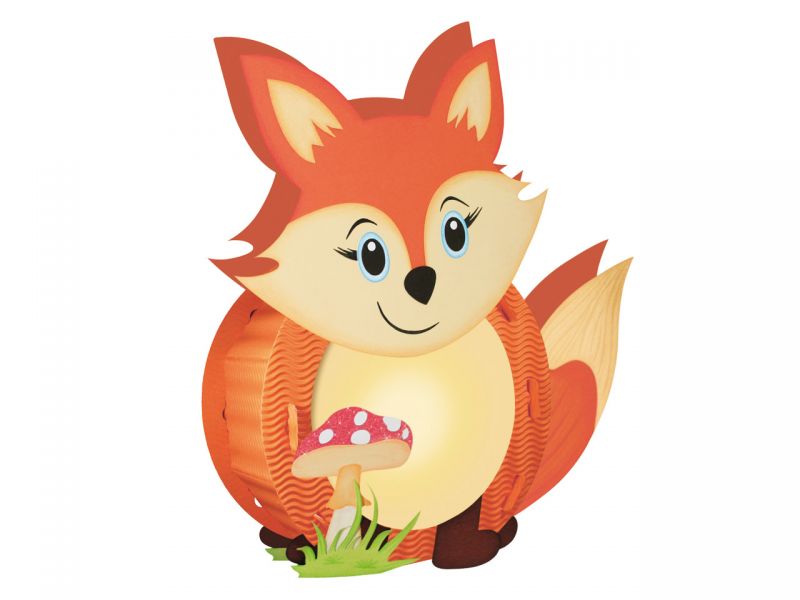 URSUS Laternen-Bastelset »Fuchs mit Pilz«