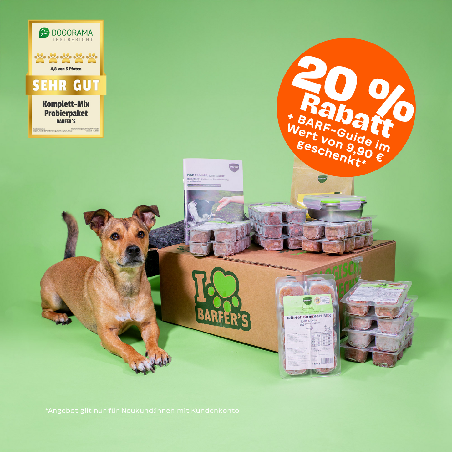 BARFER'S COMPLETE - BARFER’S Probierpaket Würfel Adult für kleine Hunde