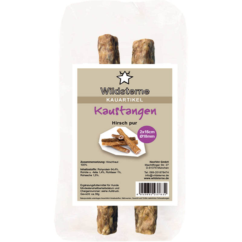 Wildsterne Kaustange Hirsch pur