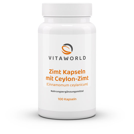 Zimt Kapseln mit Ceylon-Zimt (100 Kps)