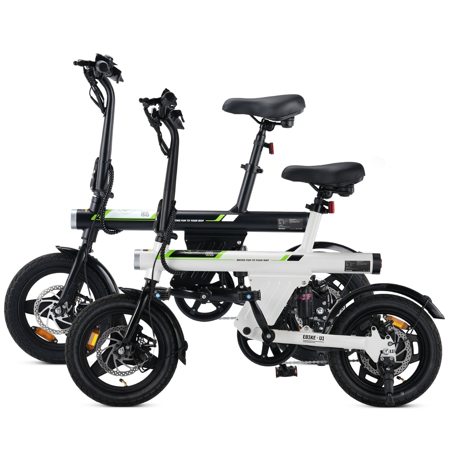 U1 E-bike Bundle-Verkauf - Schwarz+Weiß
