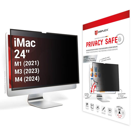 DISPLEX PRIVACY SAFE Blickschutzfilter für Apple iMac 24" M1 (2021)/ M3 (2023)/ M4 (2024)