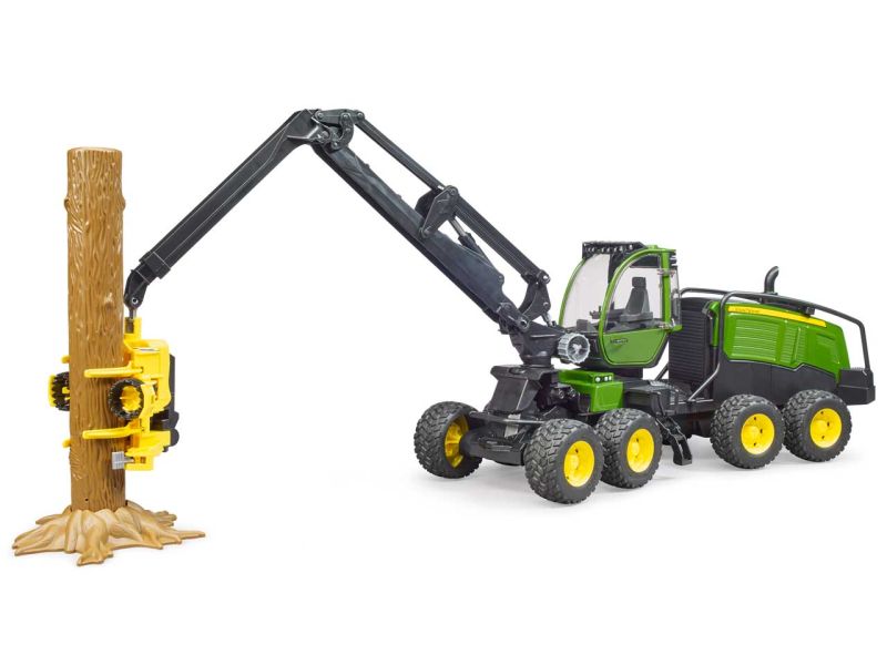 BRUDER John Deere 1270G Harvester mit Baumstamm