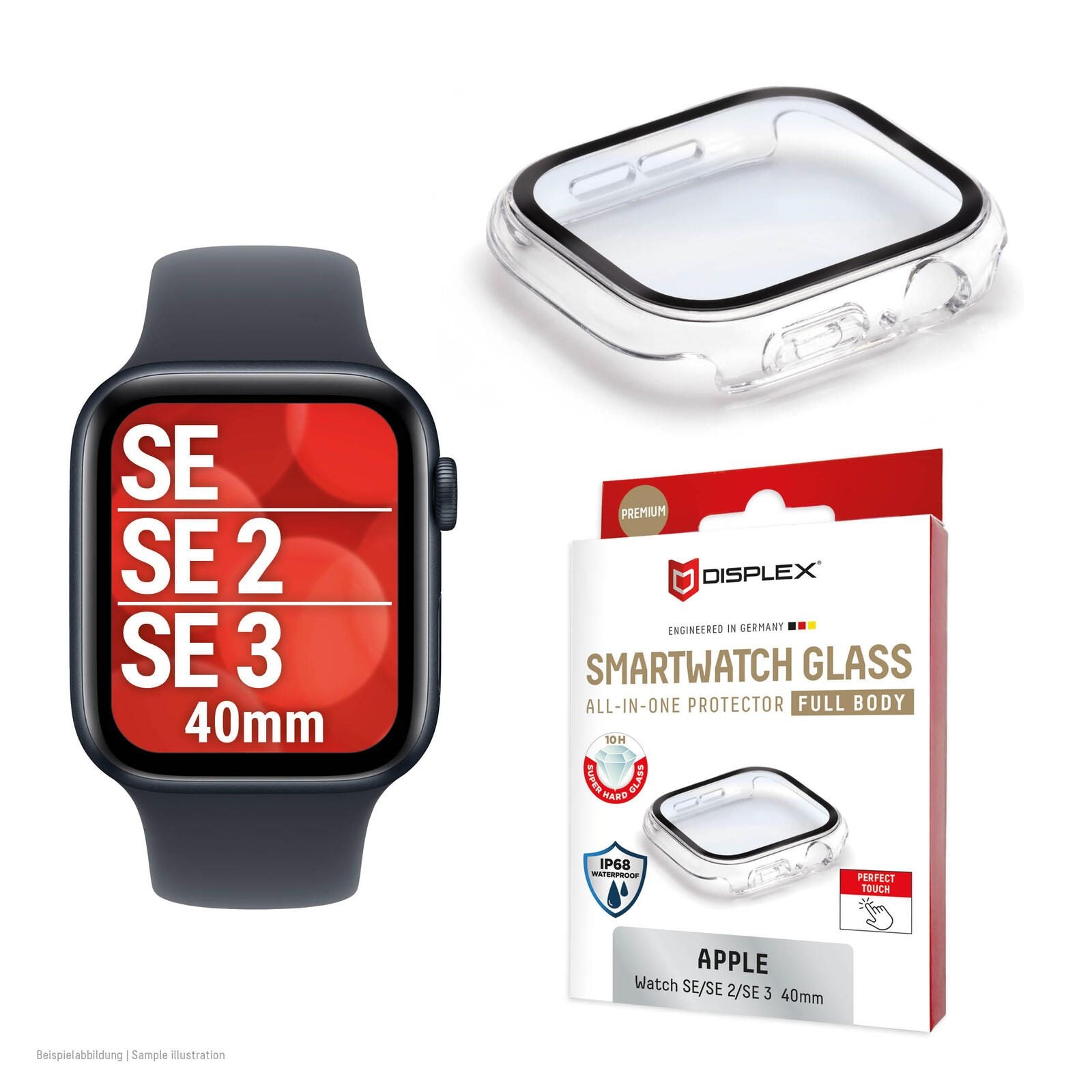 DISPLEX 10H Panzerglas Apple Watch SE3/SE2/SE (