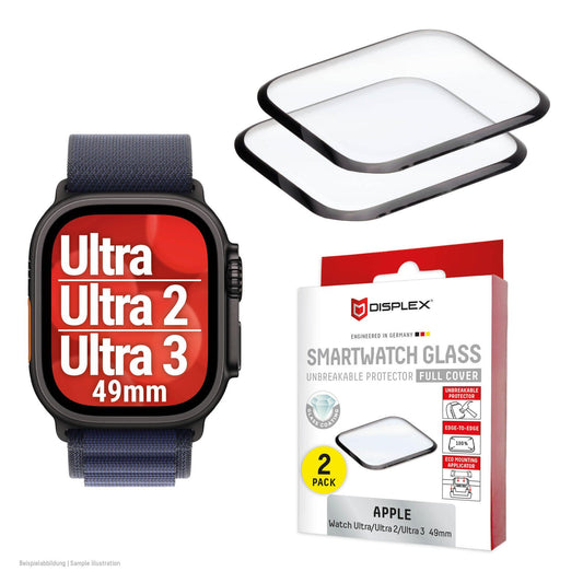 DISPLEX Full Cover Schutzfolie Apple Watch Ultra 3/Ultra 2/Ultra (49mm)