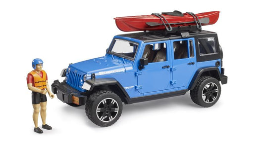 BRUDER Jeep Wrangler Rubicon Unlimited, mit Kajak und Figur