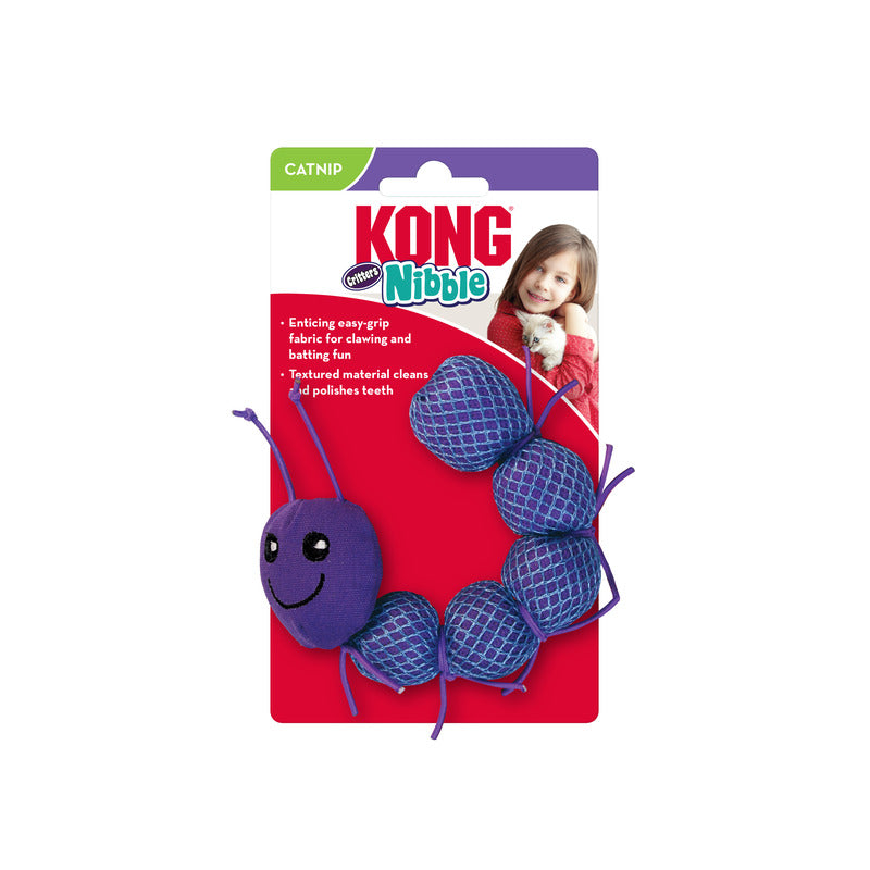 KONG Cat Nibble Critter Catnipillar