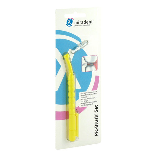 Miradent InterdentalbÃ¼rsten Pic-Brush Set gelb