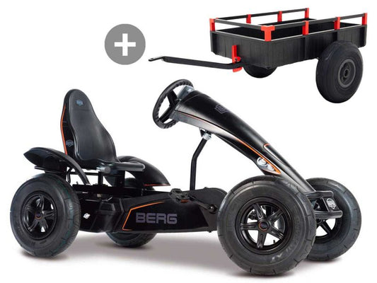 BERG XL Black Edition BFR Pedal-Gokart inkl. Anhänger XL Black