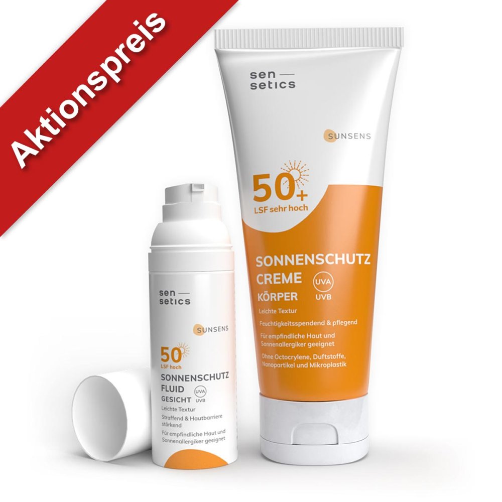 sensetics Sonnenschutz fÃ¼r empfindliche Haut: Gesicht + KÃ¶rper