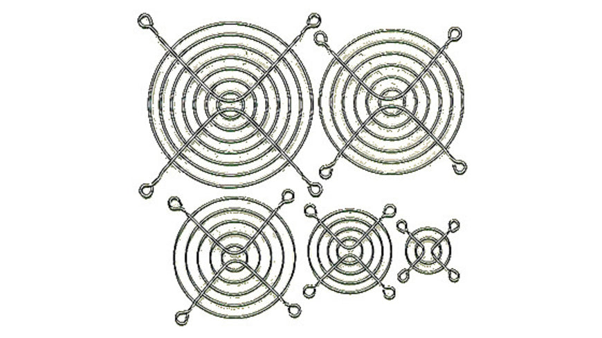 Fingerschutzgitter für Axial-Lüfter 80 x 80 mm