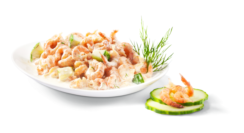 Nordseekrabbe, Gurke, Dill