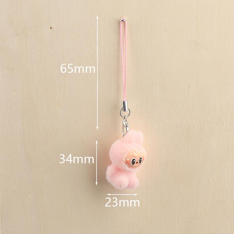 Plüschtier Schlüsselanhänger Anhänger Kleines Plüschtier Taschenanhänger rosa