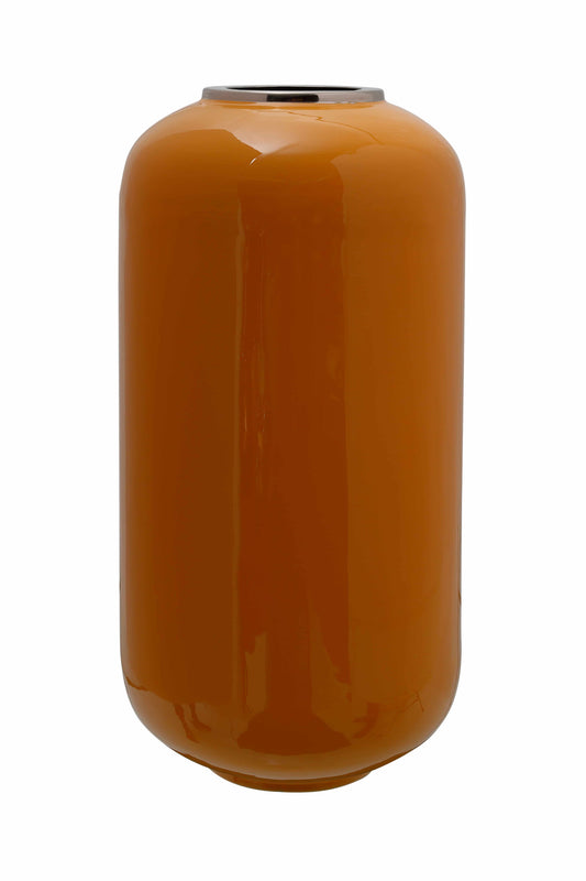 Vase Art Deco 225 Gelb / Silber