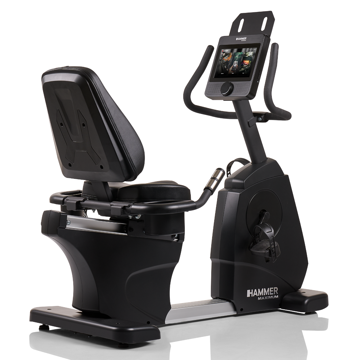 Liegeergometer RB 8000 '25 | 10.1"" Touchscreen | Induktionsbremse | Studioqualität, Ergonomischer Sitz HAMMER MAXIMUM