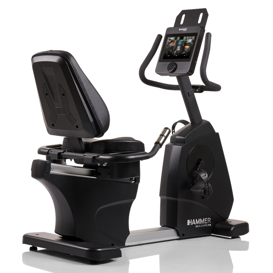 Liegeergometer RB 8000 '25 | 10.1"" Touchscreen | Induktionsbremse | Studioqualität, Ergonomischer Sitz HAMMER MAXIMUM