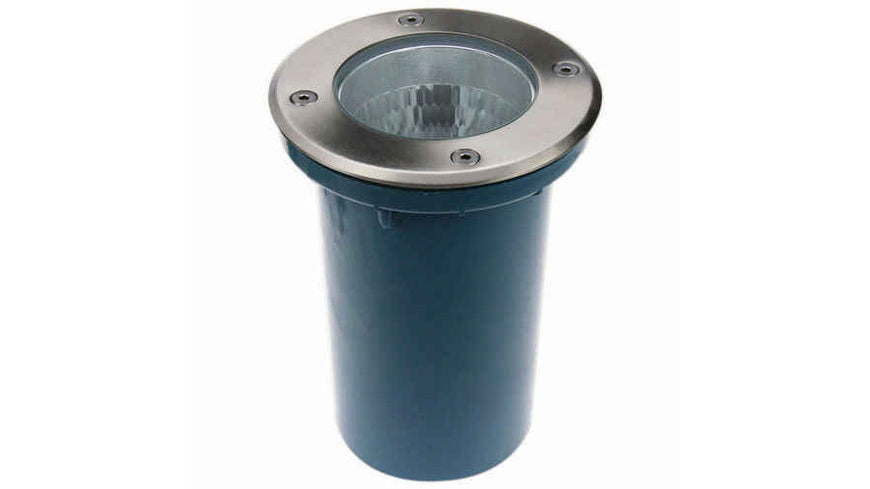 HEITRONIC Bodeneinbaustrahler Berlin, E27-Fassung, Edelstahlblende (V2A), begehbar, IP67