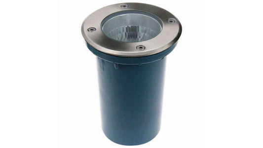 HEITRONIC Bodeneinbaustrahler Berlin, E27-Fassung, Edelstahlblende (V2A), begehbar, IP67