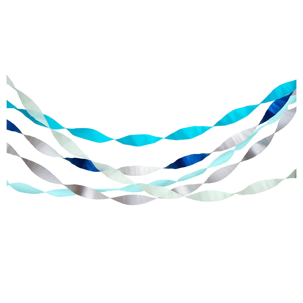 Blaue Kreppgirlanden (Meri Meri)