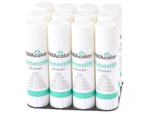 INKAcolor Klebestift ultrastark 36 g, 12 Stück im Spar-Set