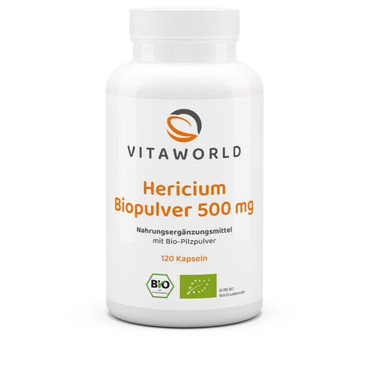 Hericium Biopulver 500 mg (120 Kps)