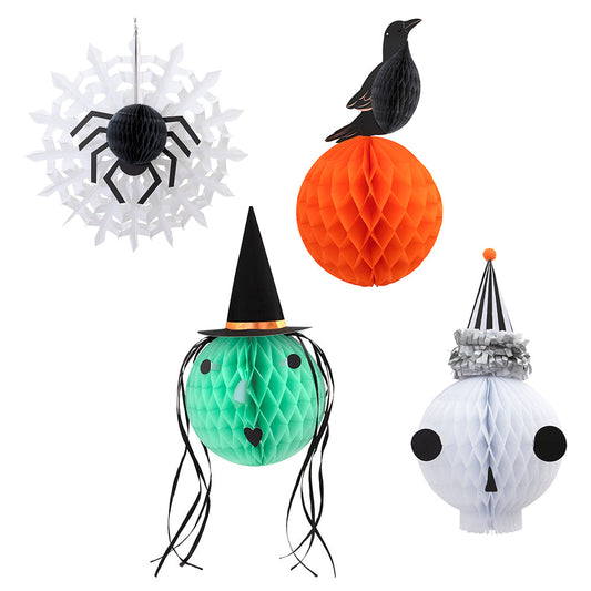 Halloween gruselige Wabenballdekoration