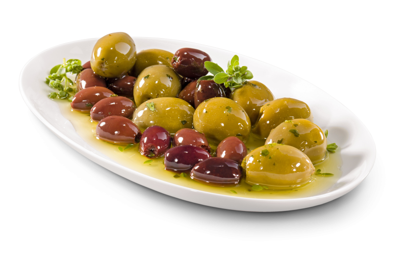 Oliven mariniert