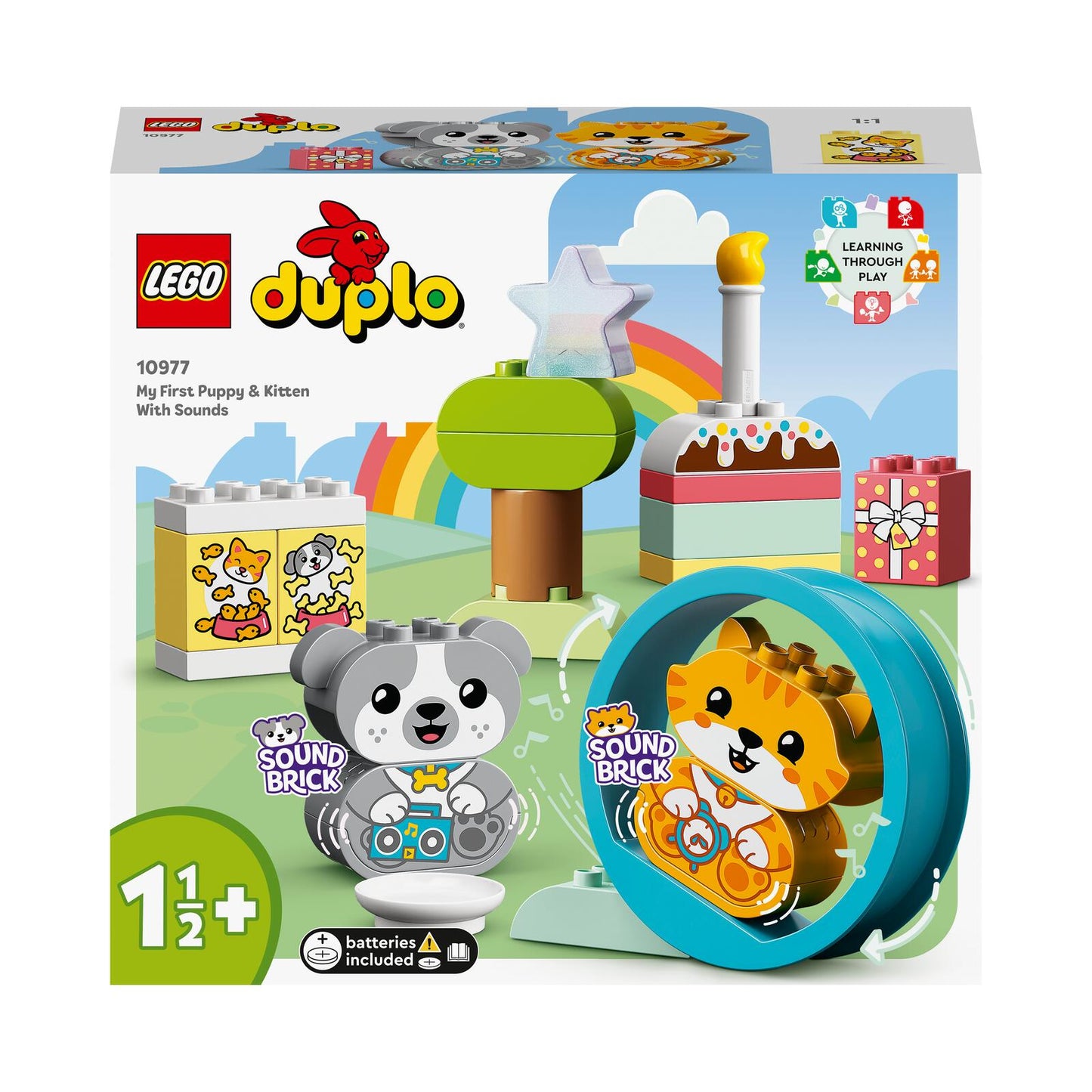 LEGO® DUPLO 10977 Mein erstes Hündchen & Kätzchen - mit Ton