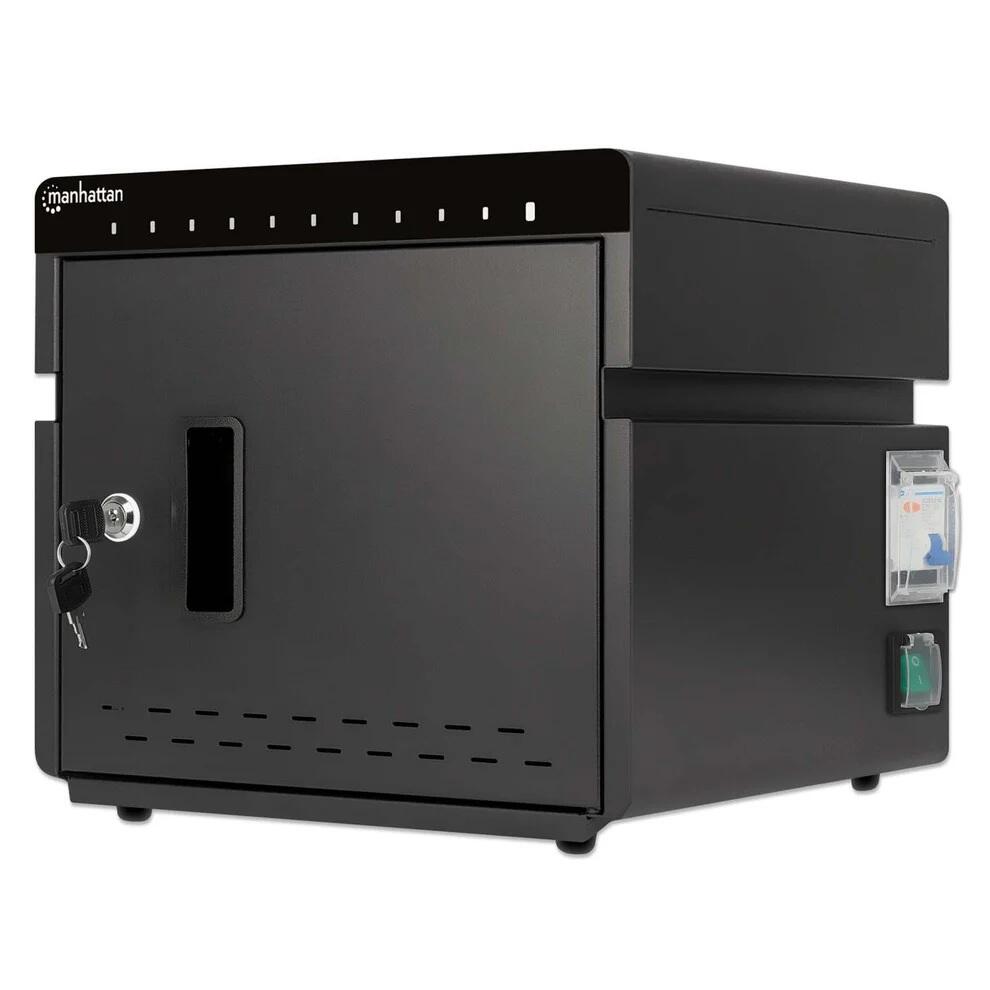Manhattan 10-Port USB-C Desktop Ladeschrank 180 W, schwarz