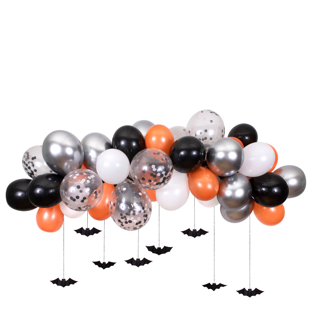 Halloween Ballongirlande Fledermäuse