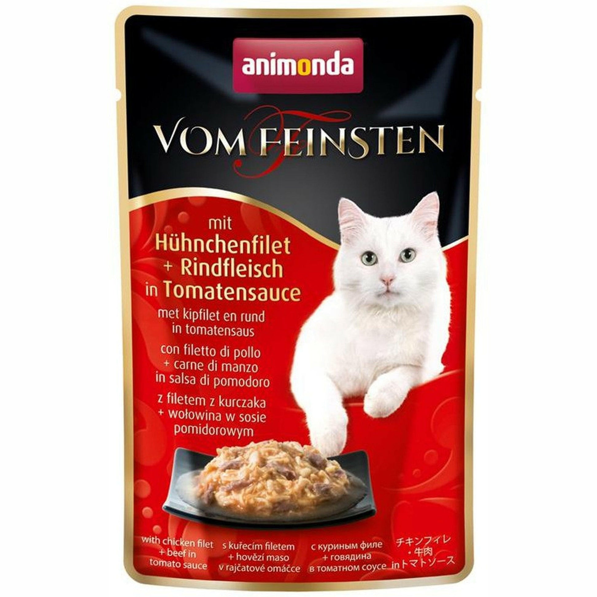 Animonda Cat Portionsbeutel vom Feinsten mit Hühnchenfilet & Rindfleisch 12x50g