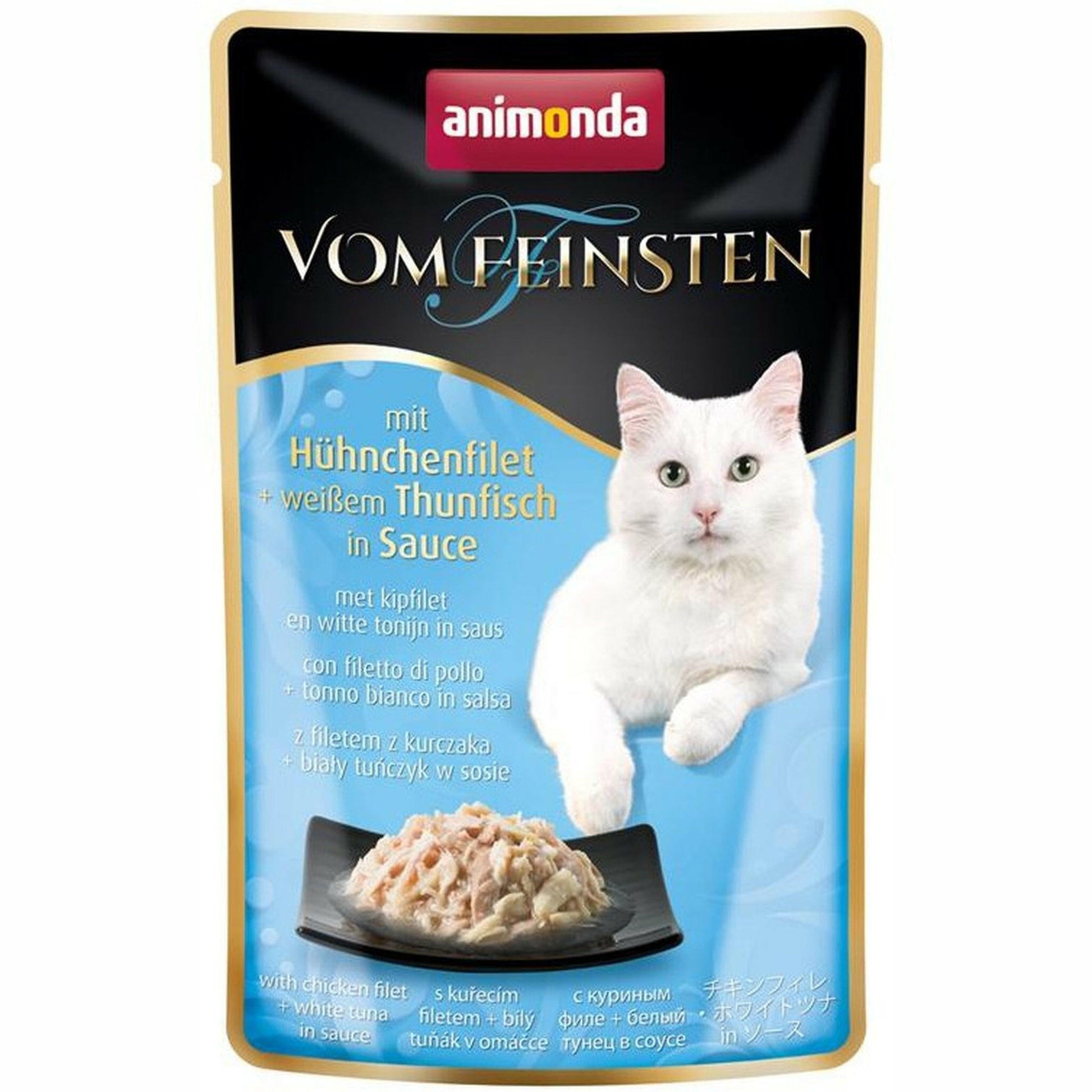 Animonda Cat Portionsbeutel vom Feinsten mit Hühnchenfilet & weißer Thunfisch 18x50g