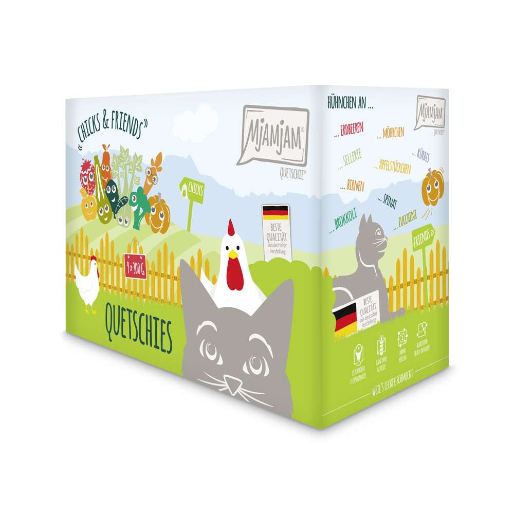 MjAMjAM Cat - Chicks & Friends MP 9x300g