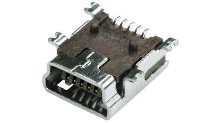 econ connect Mini USB-Buchse Typ B MUB1B5SMD, 5-polig, SMT