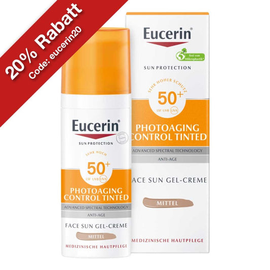 Eucerin Sun Photoaging Control Face CC Creme Mittel LSF 50+