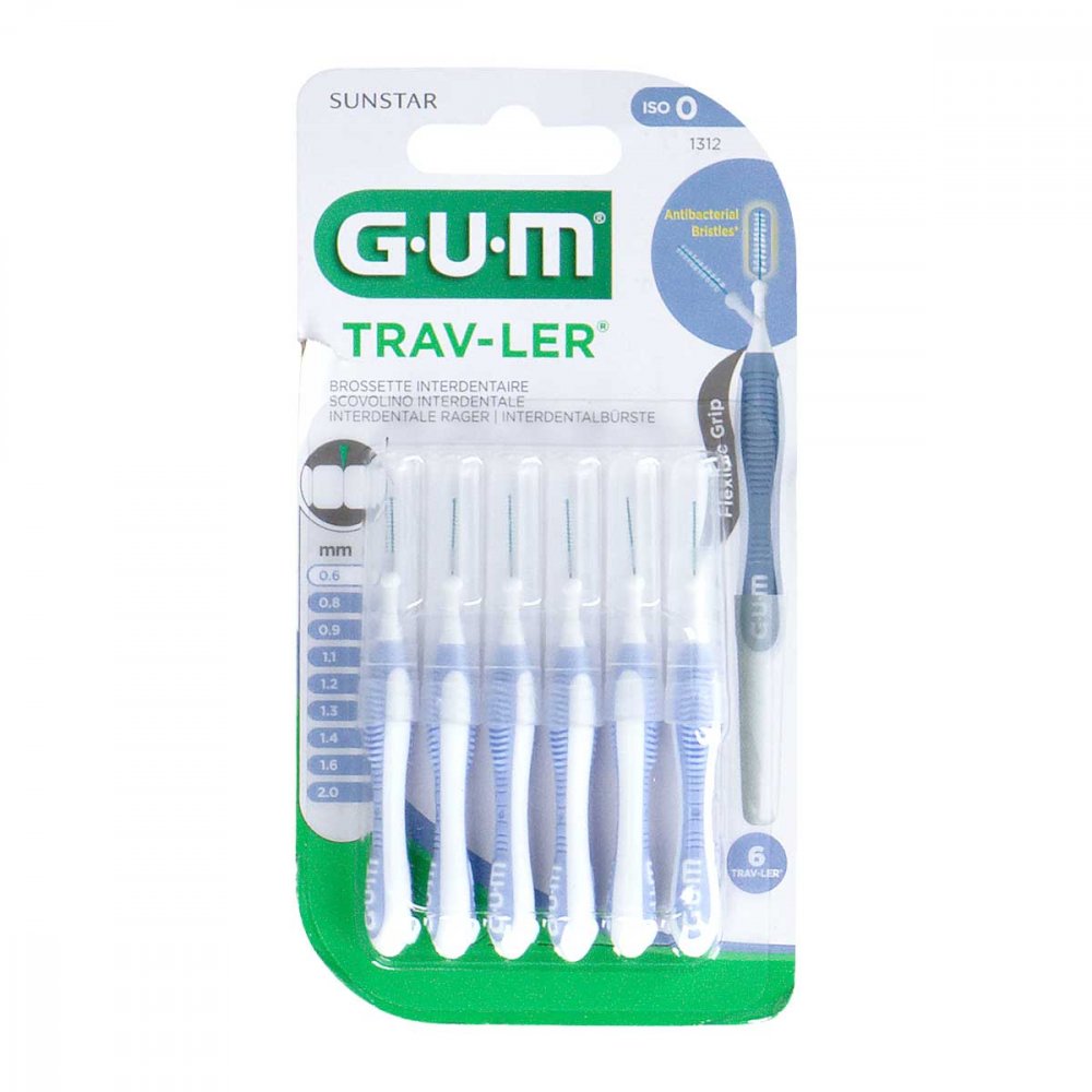 GUM TRAV-LERÂ® 0,6 mm hellblau (Kerze)