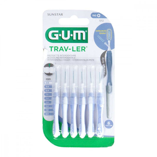 GUM TRAV-LERÂ® 0,6 mm hellblau (Kerze)