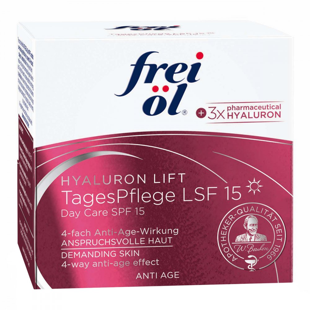 Frei Ã¶l Anti-age Hyaluron Lift Tagespflege Lsf 15