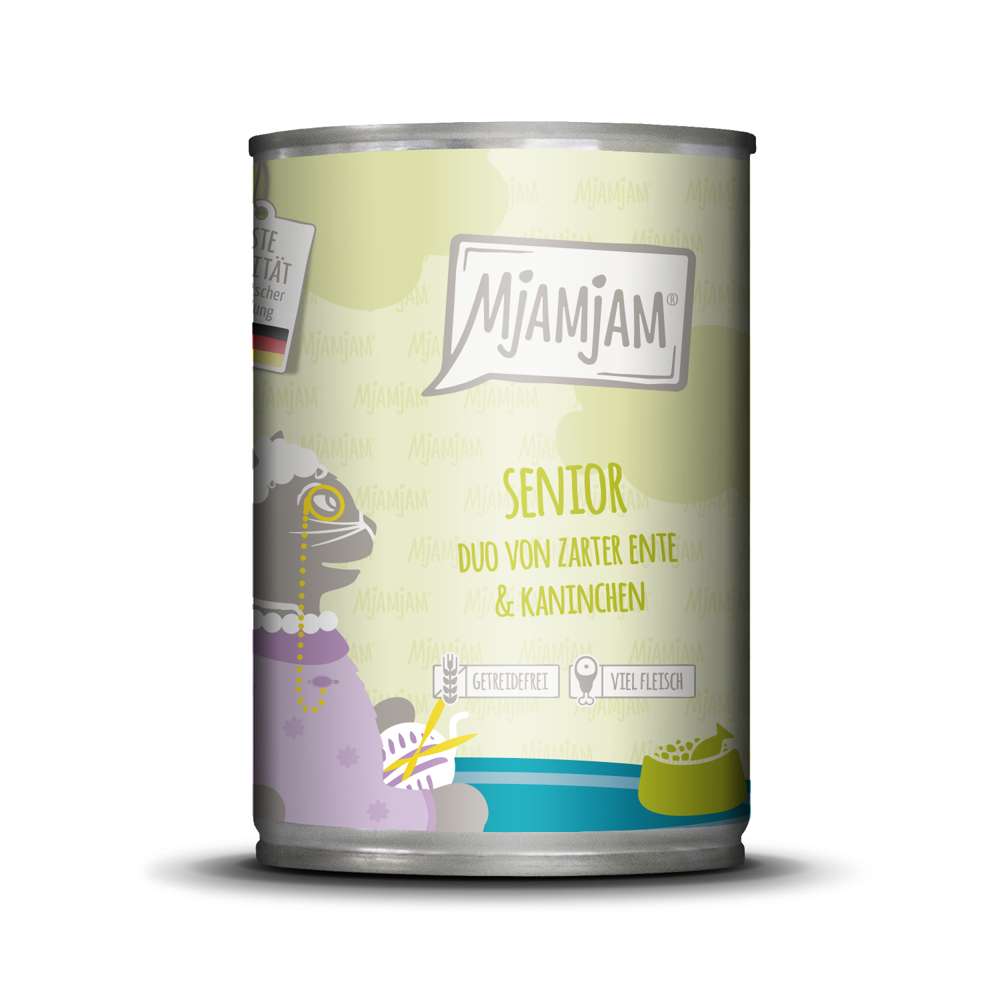 MjAMjAM Cat - Leckere Mahlzeiten Senior Duo Dose 6x400g